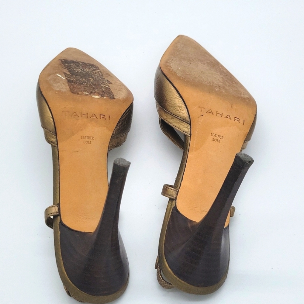 Tahari Harley Heel Sandle Sz 8M - Picture 7 of 8